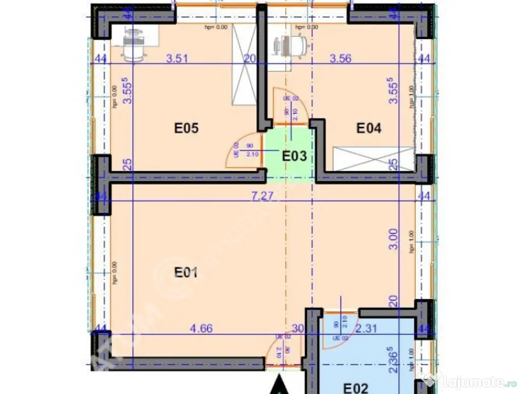 Apartament de 3 camere cu balcon si 2 locuri parcare zona Tu 