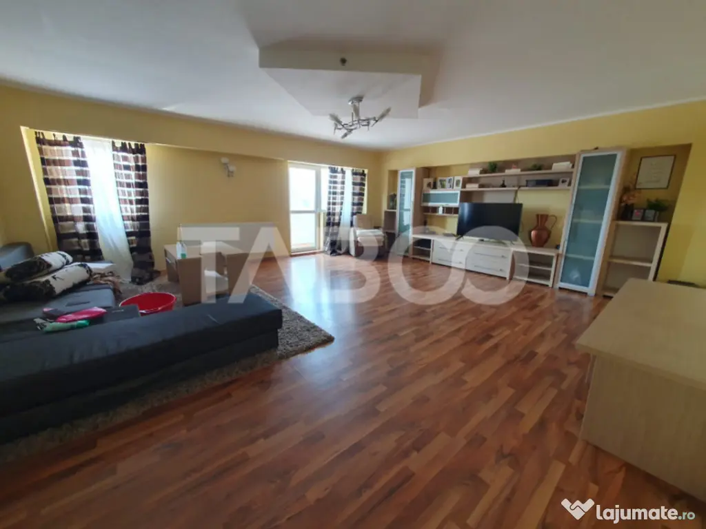 Apartament 4 camere 120 mp utili + balcon etaj 2 mobilat ut 