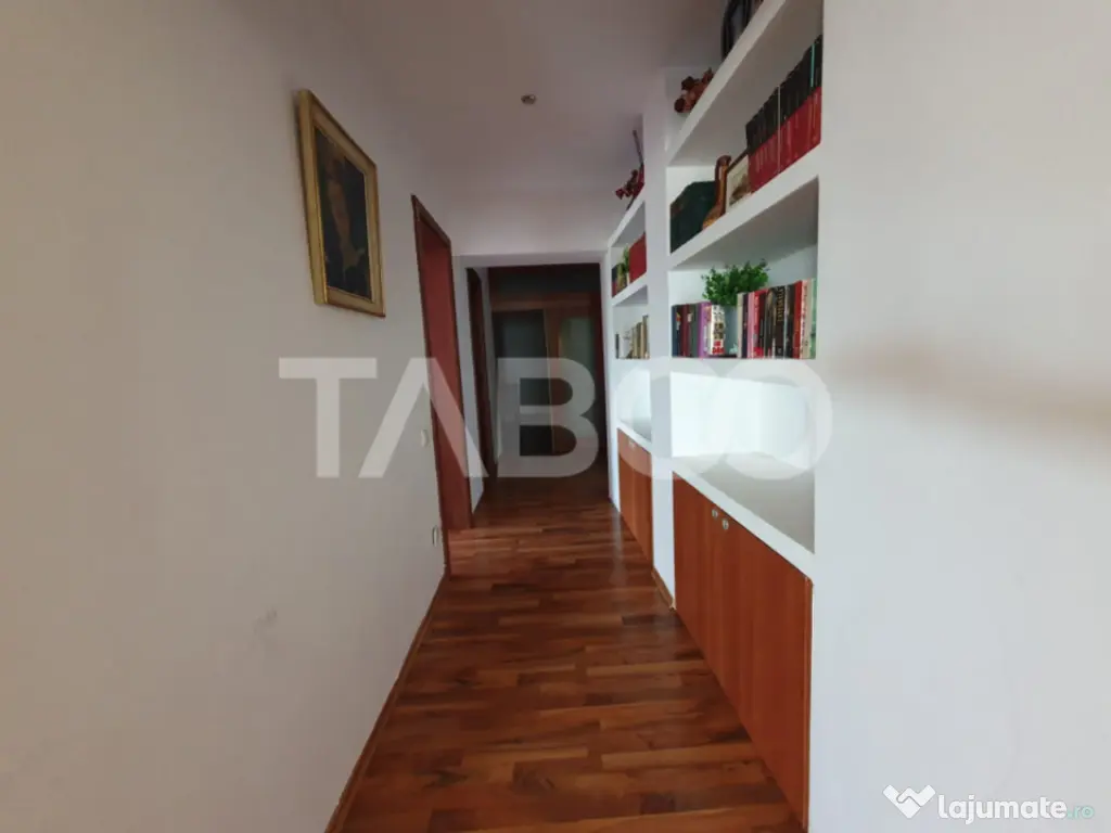 Apartament 4 camere 120 mp utili + balcon etaj 2 mobilat ut 