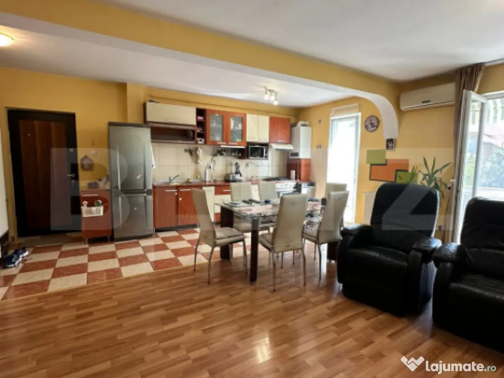 Apartament 2 camere 62 mp + balcon 6 mp, mobilat, lângă p? 
