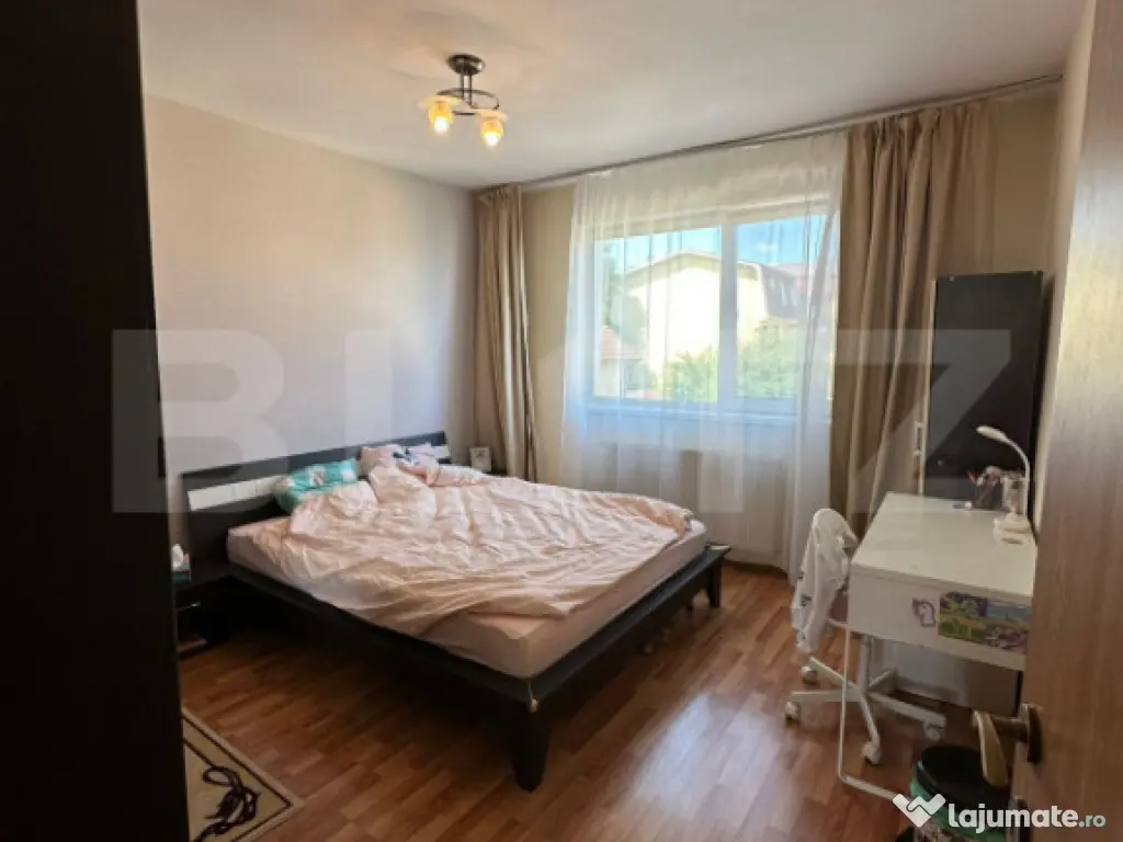 Apartament 2 camere 62 mp + balcon 6 mp, mobilat, lângă p? 