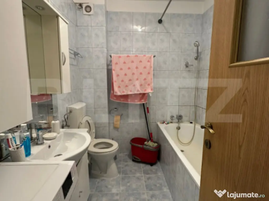 Apartament 2 camere 62 mp + balcon 6 mp, mobilat, lângă p? 