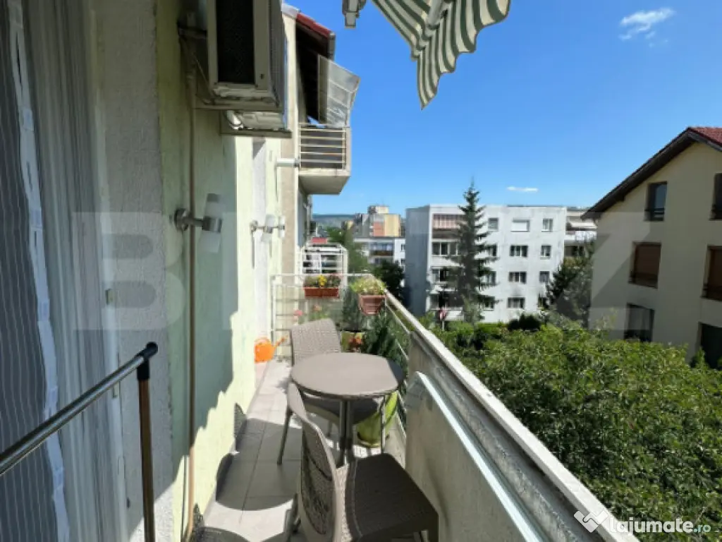 Apartament 2 camere 62 mp + balcon 6 mp, mobilat, lângă p? 
