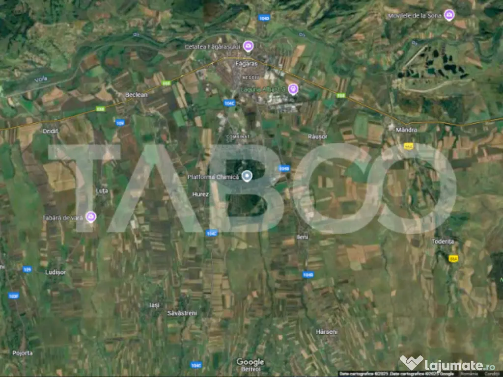 Platforma chimica Fagaras 48 hectare intravilan oportunitate