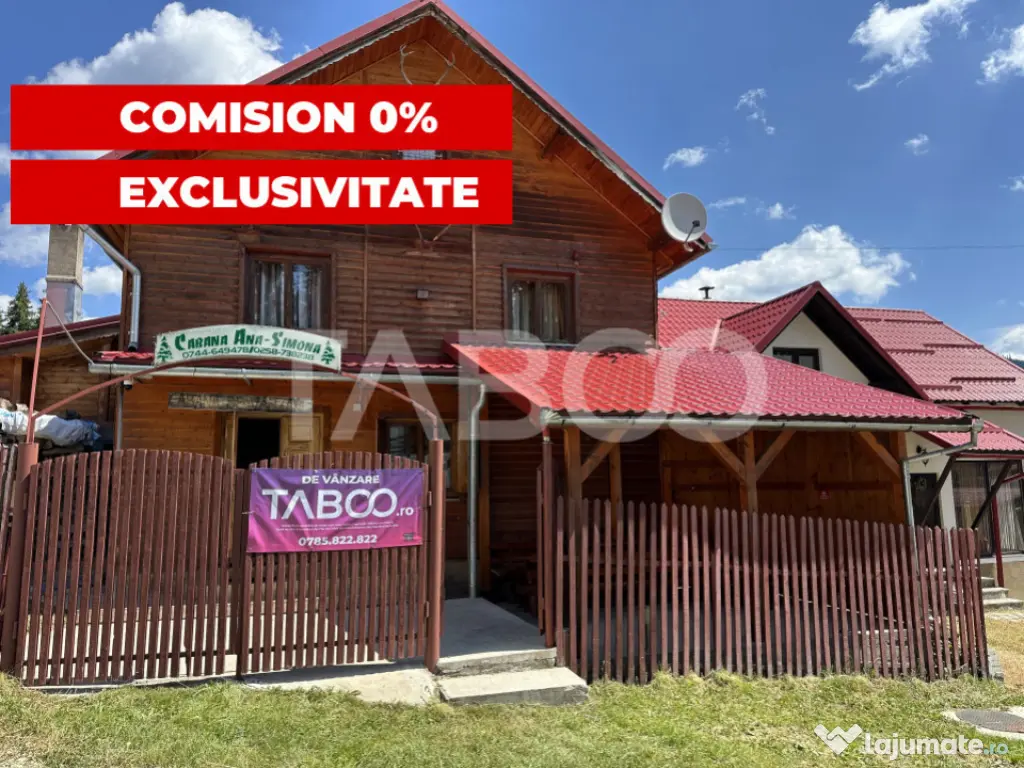 Cabana spatioasa la 5 km de Partia Sureanu complet utilata