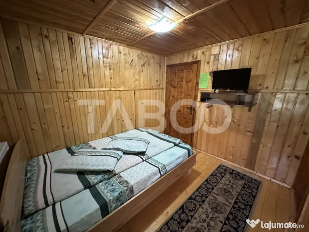 Cabana spatioasa la 5 km de Partia Sureanu complet utilata