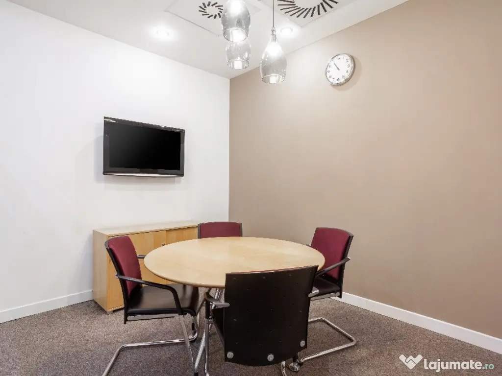 Spațiu de birou privat pentru 2 persoane în Regus Floreasca Plaza 
