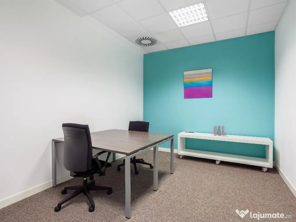 Spațiu de birou privat pentru 2 persoane în Regus Floreasca Plaza 