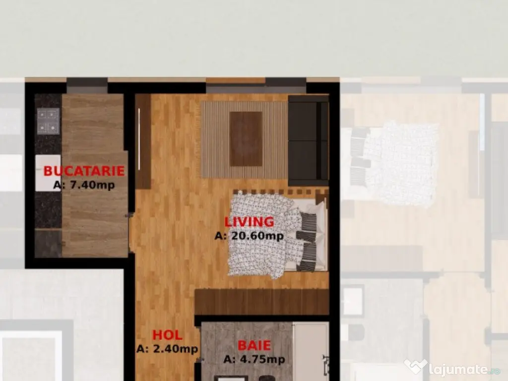 Apartament 2 camere la doar 1,5 km de Bucuresti sector 2. Tva Inclus! 