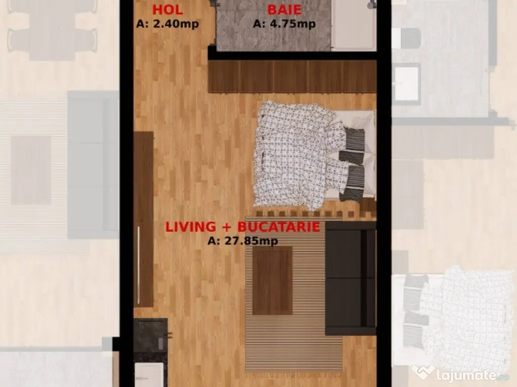 Apartament 2 camere la doar 1,5 km de Bucuresti sector 2. Tva Inclus! 