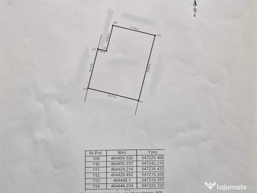 Teren de 522 mp Tractoru