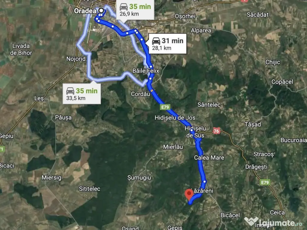 Teren extravilan, livada, Lăzăreni. 22 500 E. Comision 0 