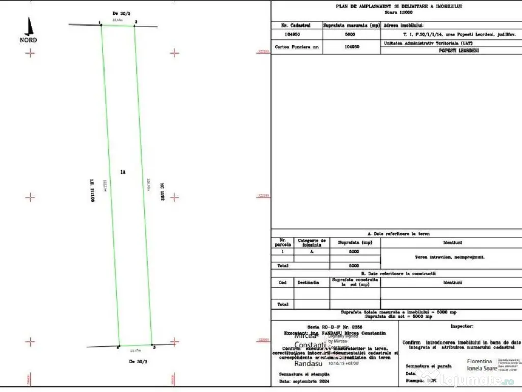 Teren Stradal Splaiul Unirii - Deschidere 23 ML - Oportun... 
