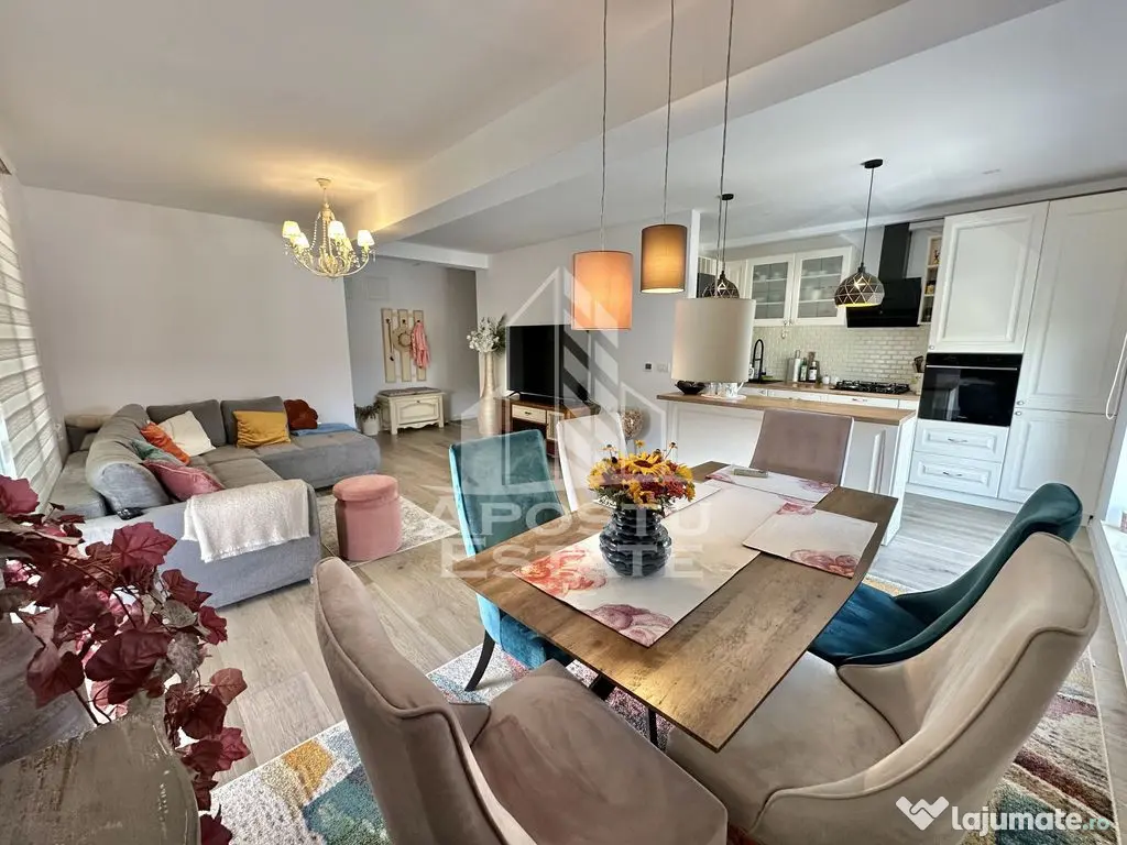 Penthouse cu 3 camere si 2 bai, complet mobilat si utilat...