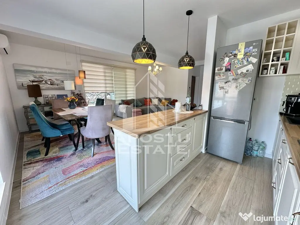 Penthouse cu 3 camere si 2 bai, complet mobilat si utilat...