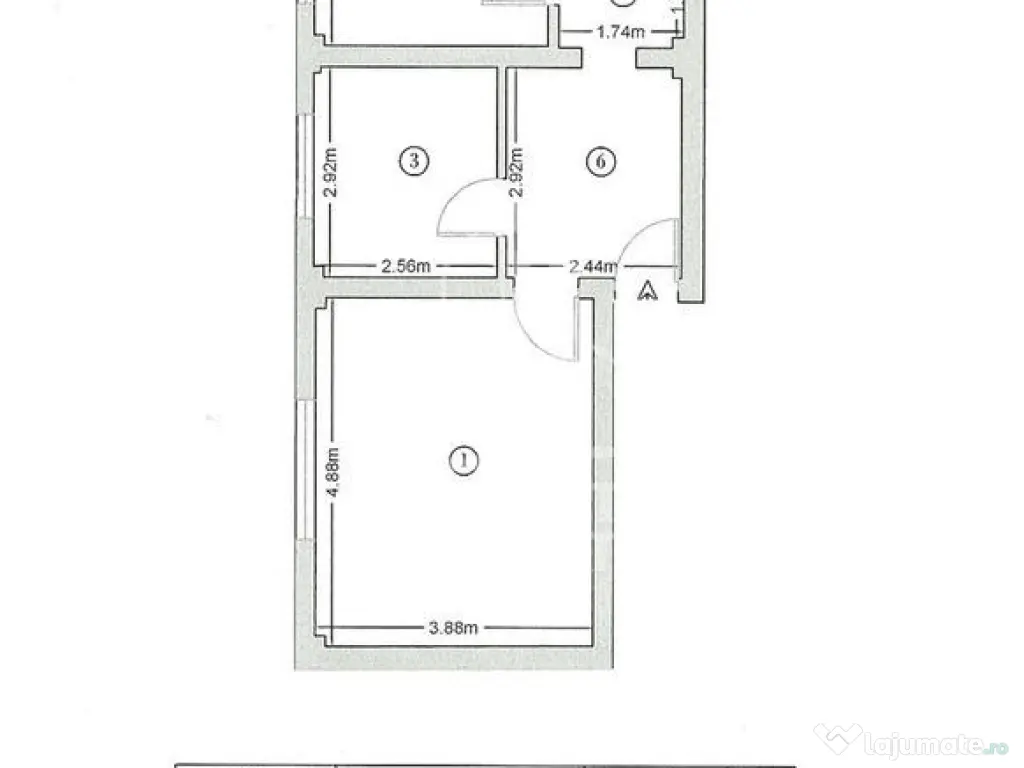 Apartament 2 camere, decomandat, zona Braytim cu Cf de Ti... 