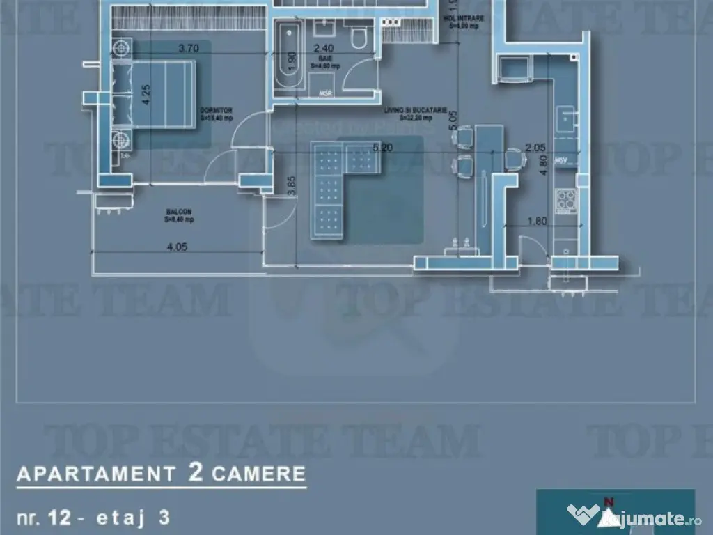 Apartament 2 camere in bloc nou, zona Mosilor