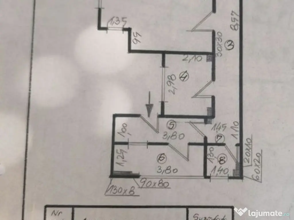 Apartament cu 2 camere 70,54 mp - Parc Cismigiu 