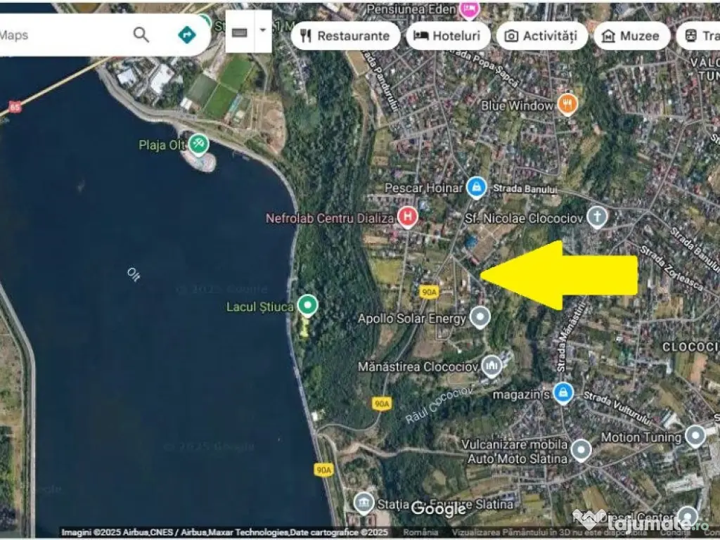 1538 mp. teren intravilan, Deschidere -36 m, str. Manastirea Clocociov 