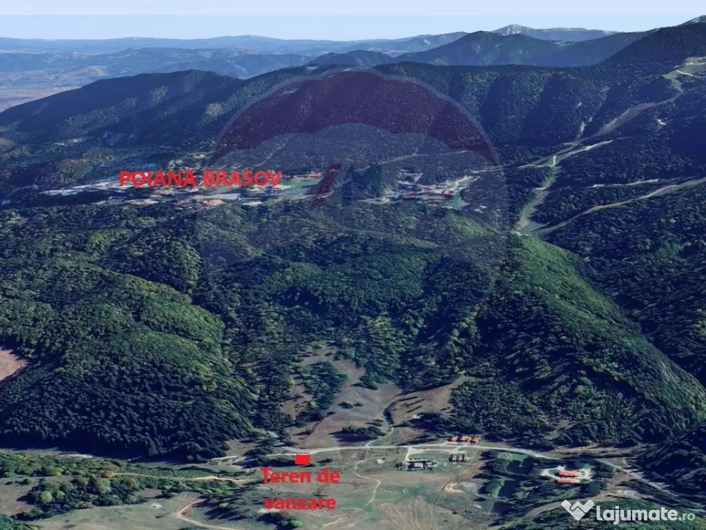 Teren de vis la poarta statiunii turistice Poiana Brașov... 