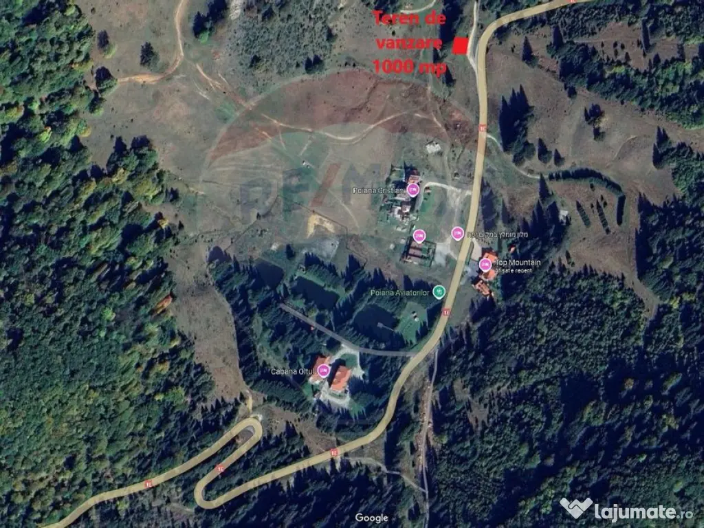 Teren de vis la poarta statiunii turistice Poiana Brașov... 