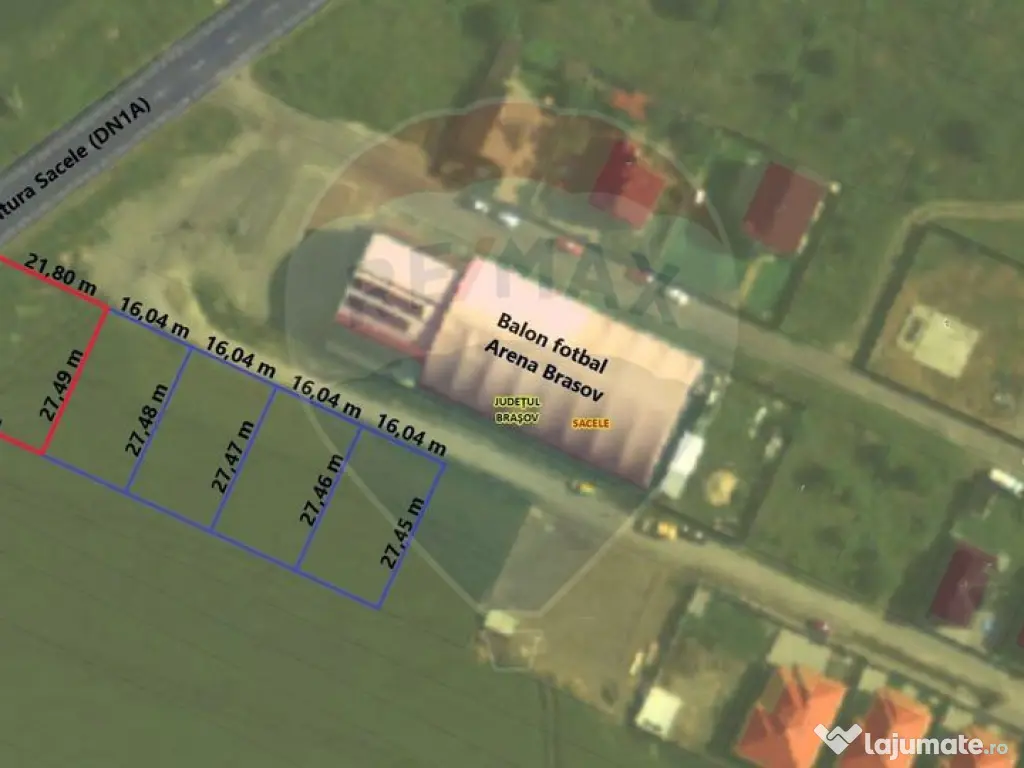 Un lot de casa intrare Sacele 790 mp 