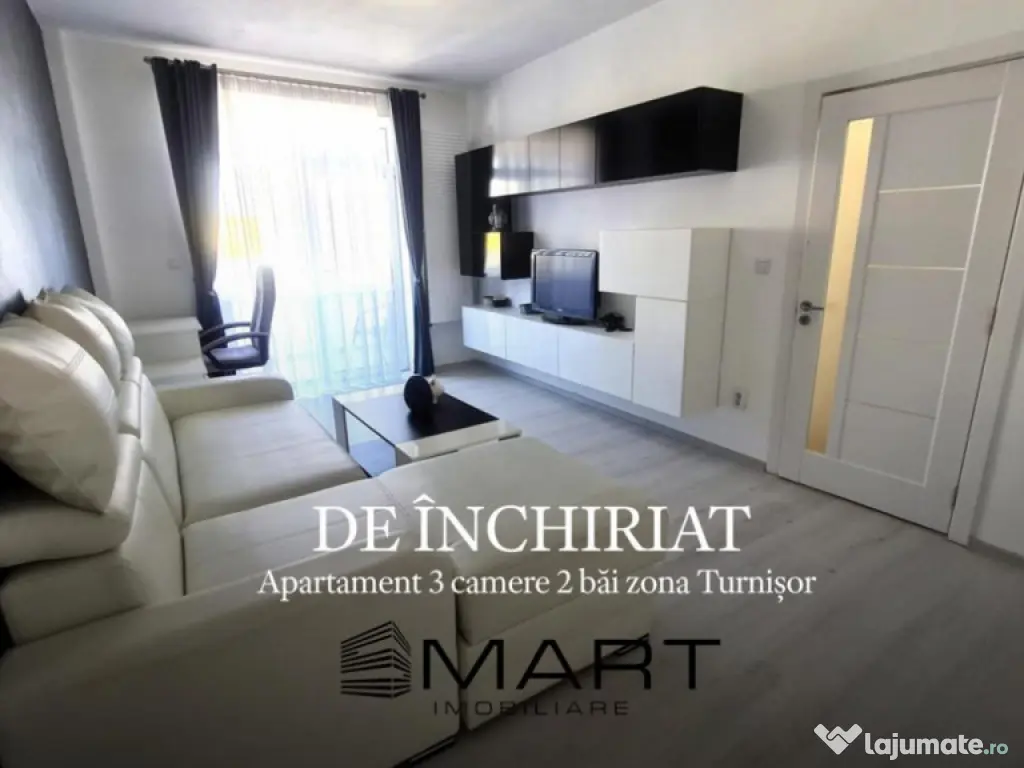 Apartament 3 camere 2 bai zona Turnisor