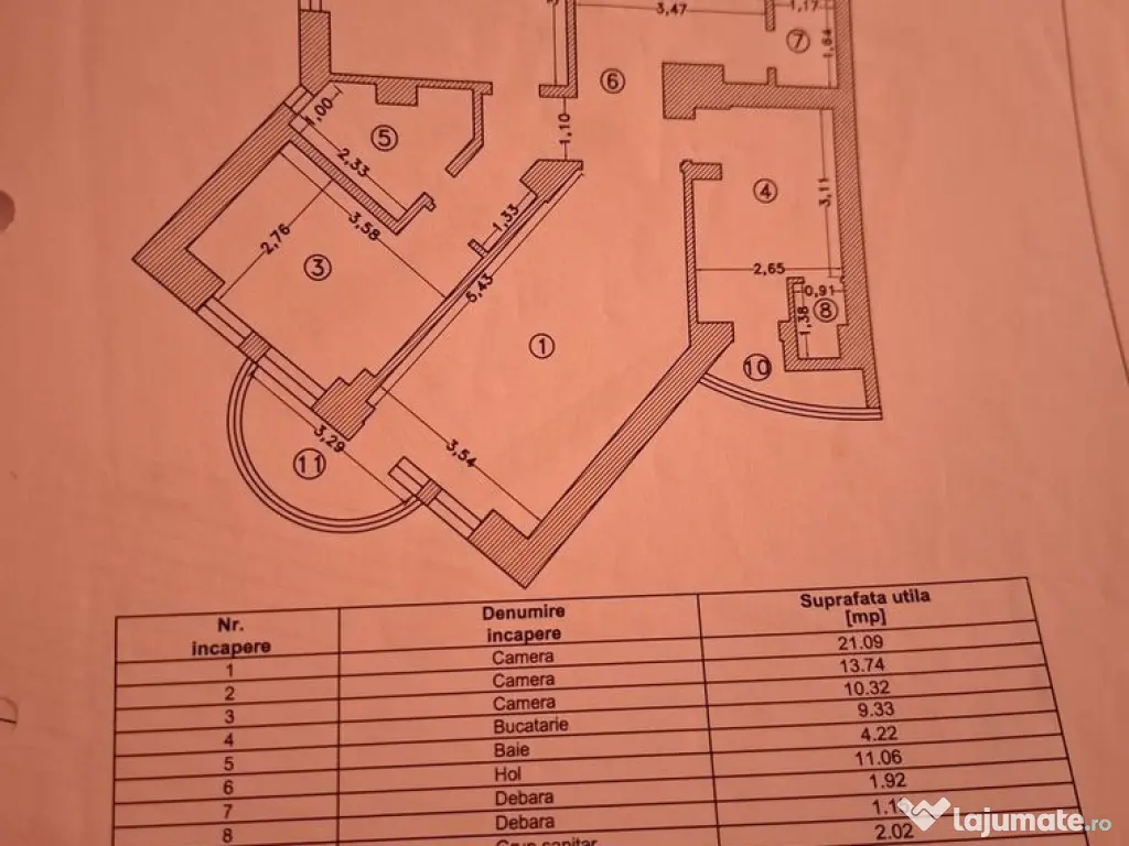 Apartament 3 camere zona Gara