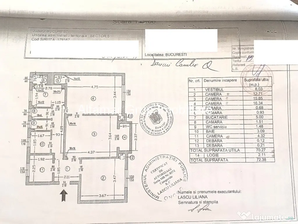 Apartament cu 3 camere Salaj- Kaufland 