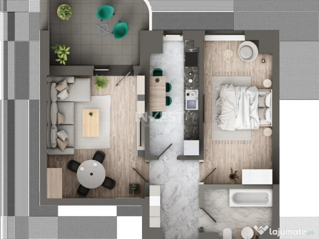 Comision 0% ! Apartament 2 camere, decomandat, etaj 3 cu lif