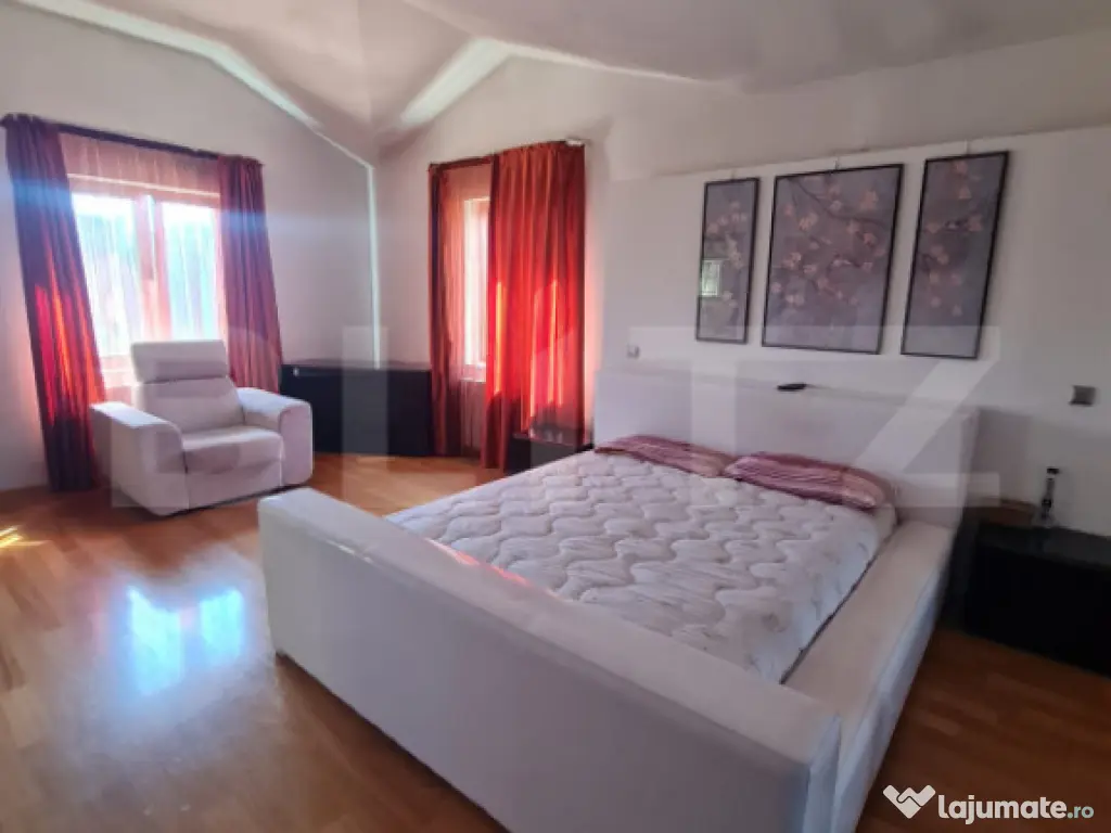 Casa individuala cu 4 camere, 520 mp de teren, zona cu acces