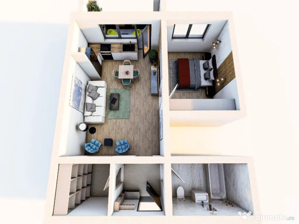 Studio 49 mp/Parcare inclusă in preț/Tva inclus 