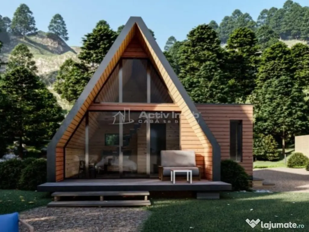 Casa pe Structura Lemn si Panouri SIP 