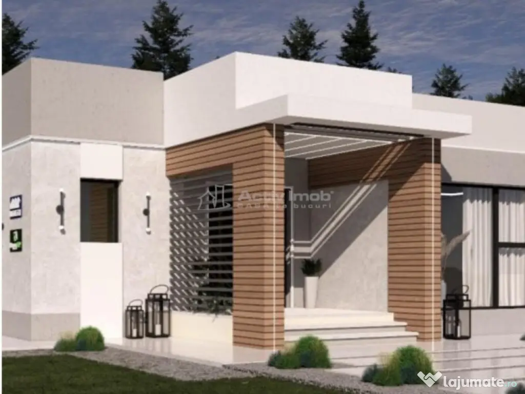 Casa pe Structura Lemn si Panouri SIP 