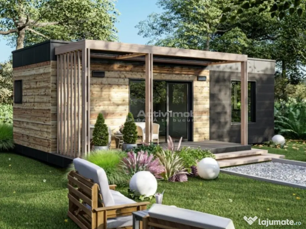 Casa pe Structura Lemn si Panouri SIP 