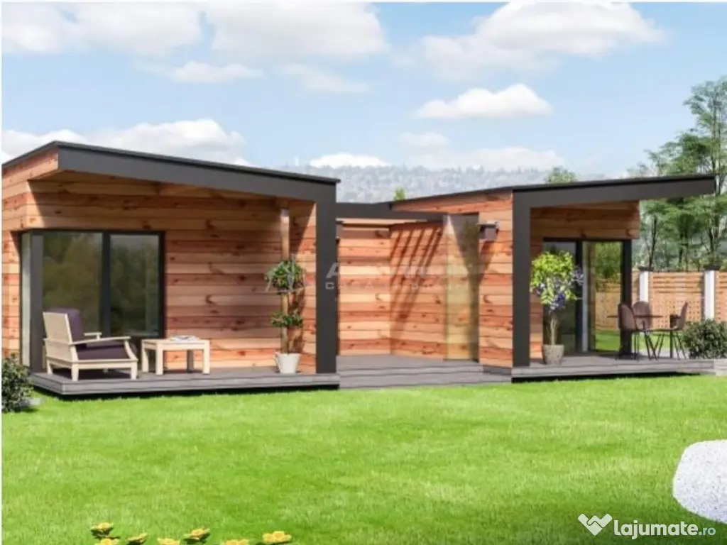 Casa pe Structura Lemn si Panouri SIP 