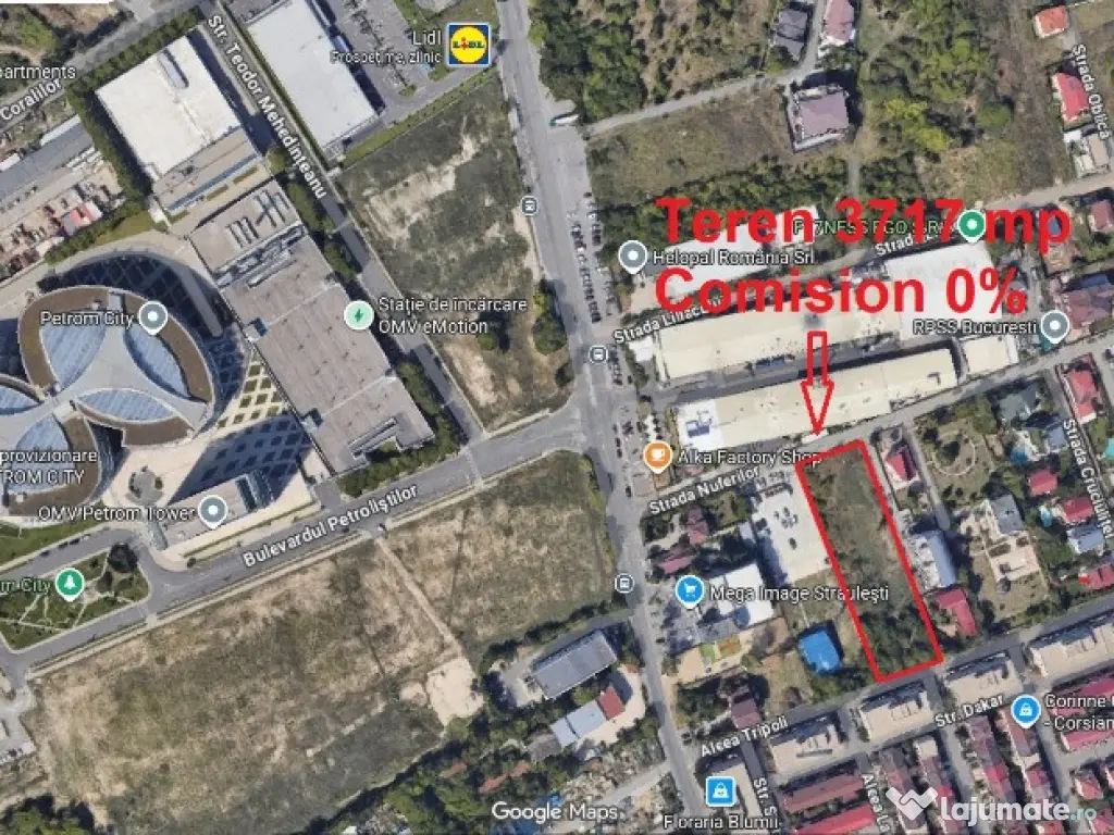 Teren Baneasa-Sos. Straulesti| Deschidere Dubla| Localizare Excelenta 