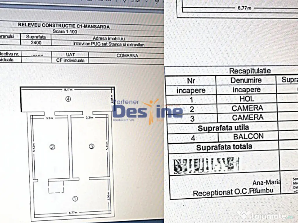 Investiție, Casă 170 mp cu 2400 mp teren cu IAZ la asfalt 