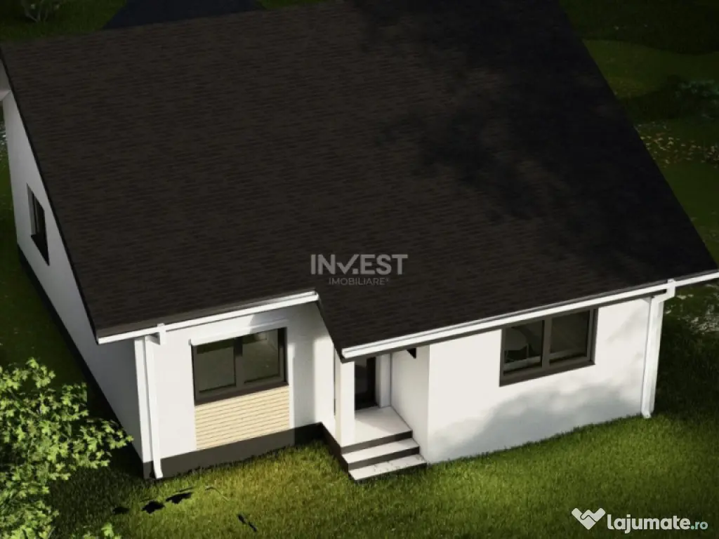 CASA INDIVIDUALA , 3 CAMERE, BECI, PLACA DE BETON PESTE ETA