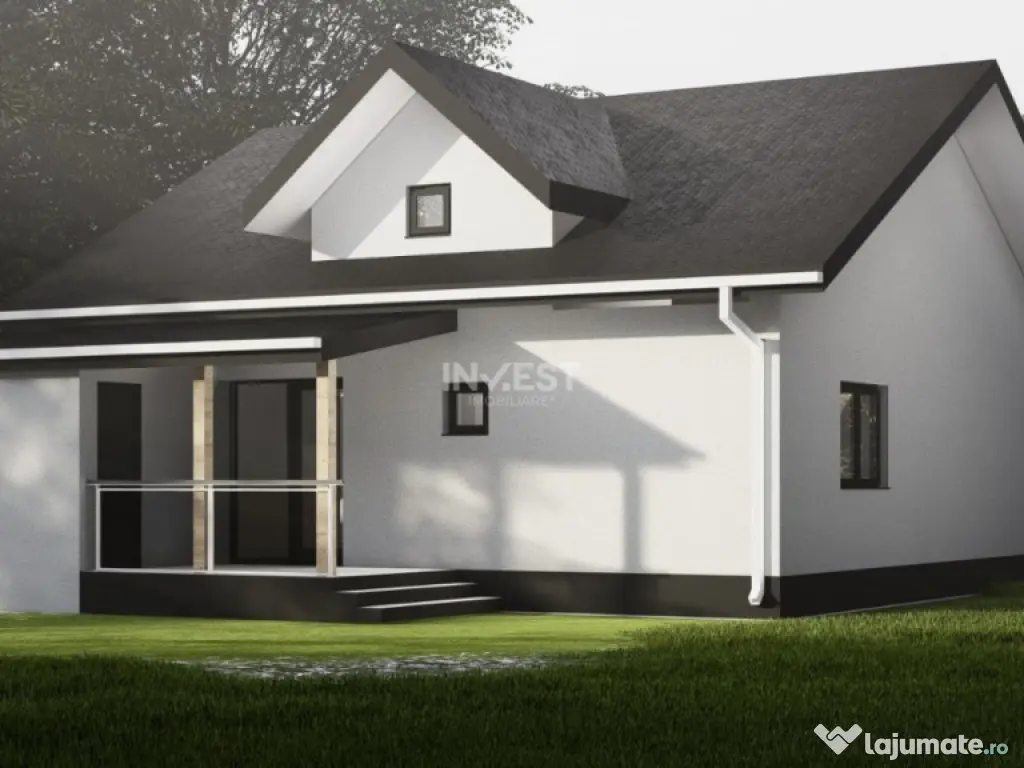 CASA INDIVIDUALA , 3 CAMERE, BECI, PLACA DE BETON PESTE ETA