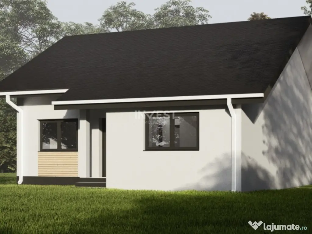 CASA INDIVIDUALA , 3 CAMERE, BECI, PLACA DE BETON PESTE ETA