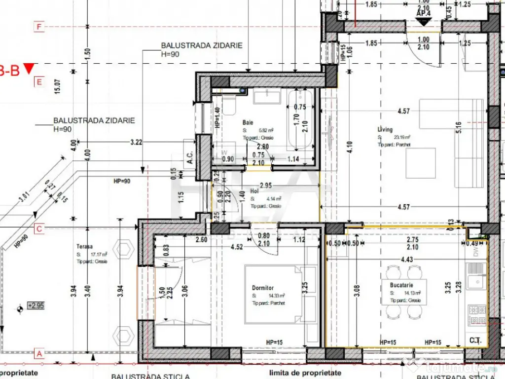 Apartament 2 camere bloc tip Boutique la 5 minute de Uniri 
