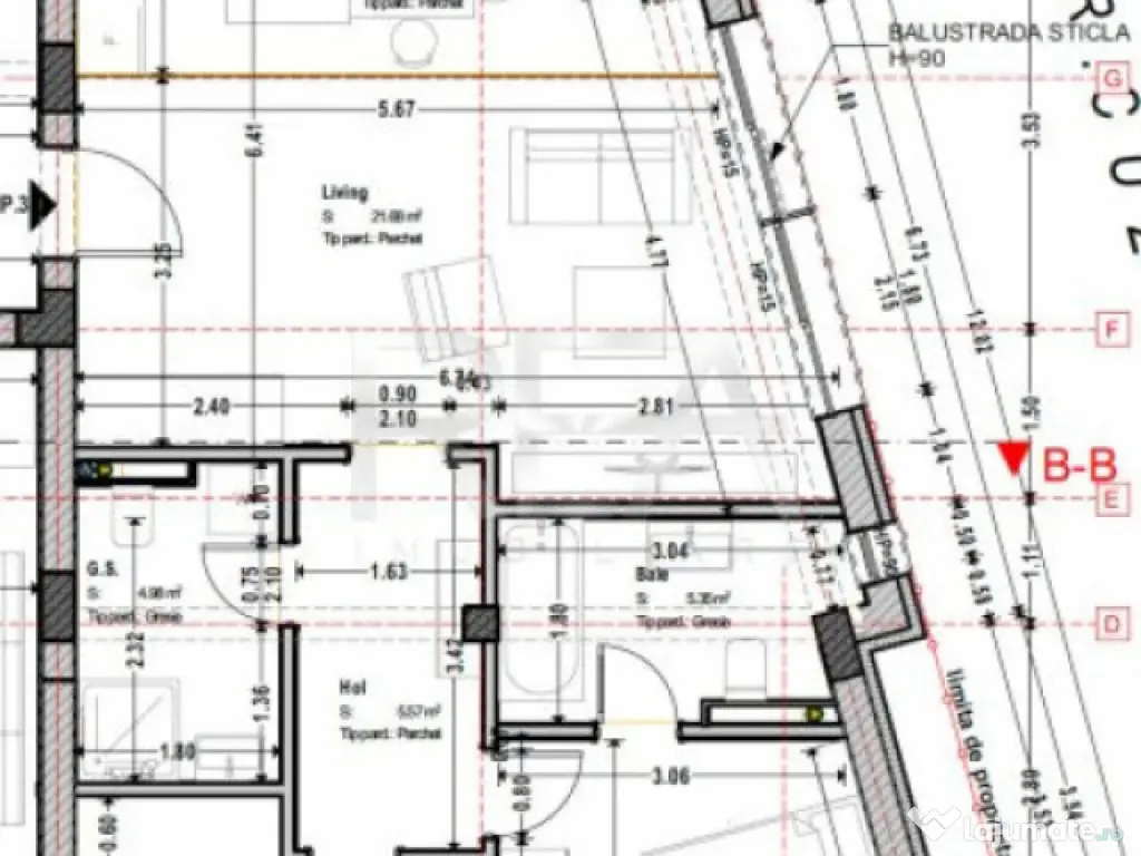 Apartament 2 camere bloc tip Boutique la 5 minute de Uniri 