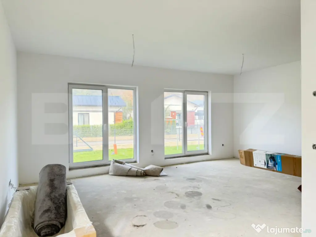 Casa individuala de 3 camere, 90mp, curtea 355mp, 15 minute