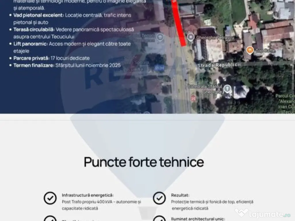 Spații premium de inchiriat , 1000mp P+2E+terasa circula...