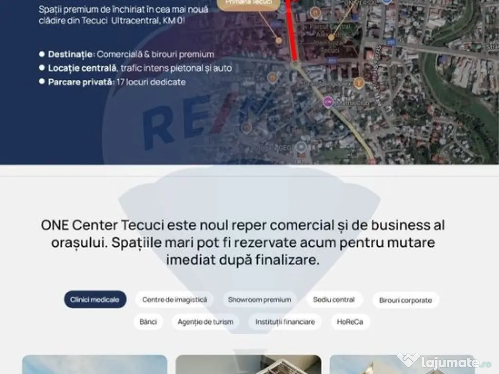 Spații premium de inchiriat , 1000mp P+2E+terasa circula...