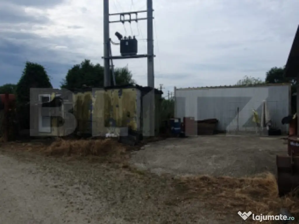 Balastiera functionala,utilaje,hala,6 hectare de teren,zona