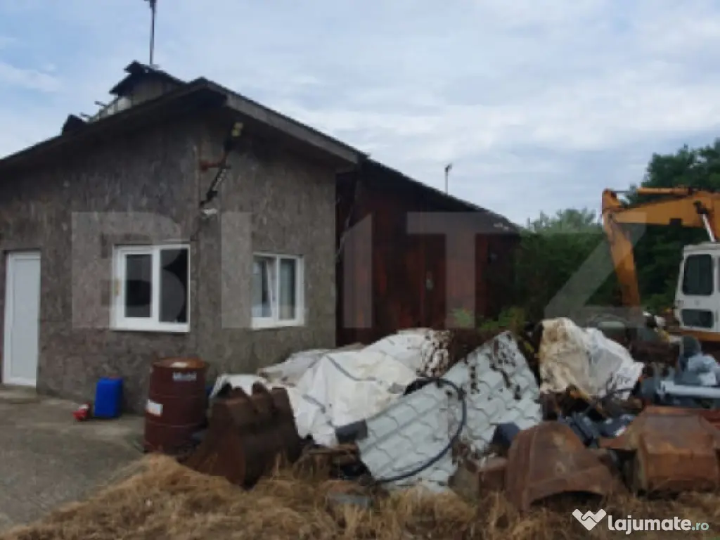 Balastiera functionala,utilaje,hala,6 hectare de teren,zona