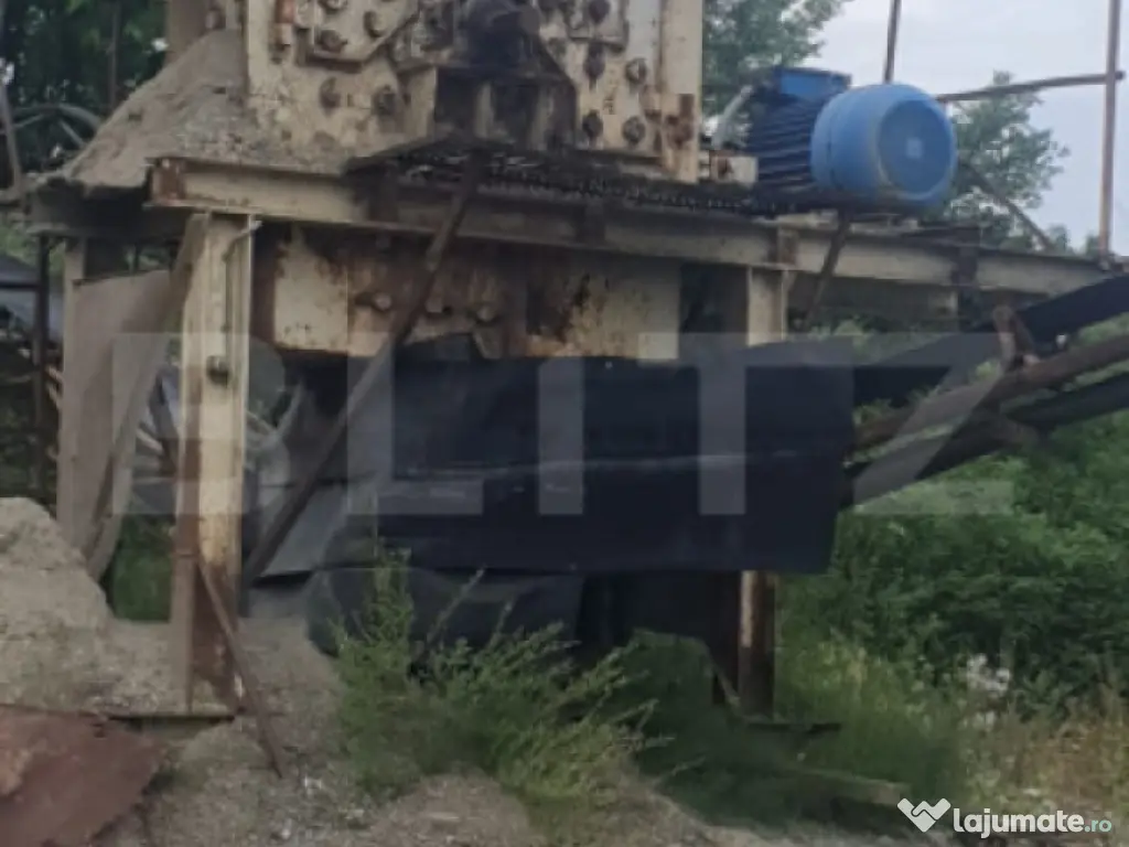 Balastiera functionala,utilaje,hala,6 hectare de teren,zona