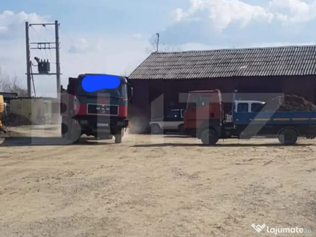 Balastiera functionala,utilaje,hala,6 hectare de teren,zona